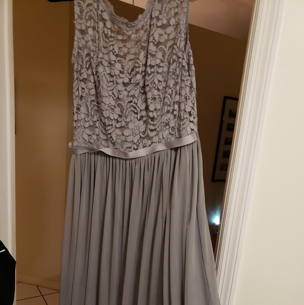 Grey bridesmaid dress size 14